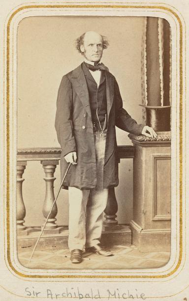 Sir Archibald Michie. Photographer Batchelder & O’Neill. State Library of Victoria, H37475/37.